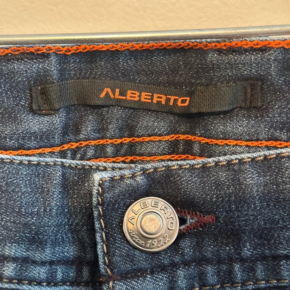alberto pipe regular fit handcrafted Jeans Men’s 38”W X32”L DS coloured denim - Picture 5 of 13